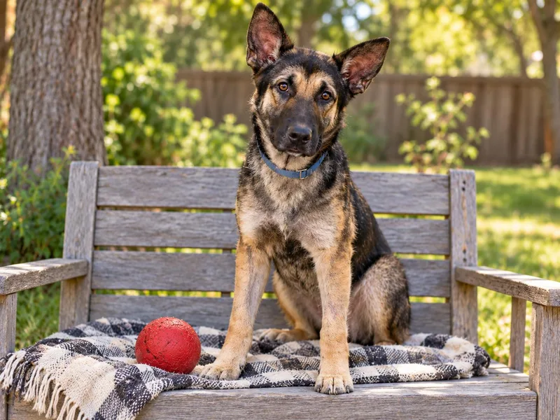 A young large-sized male Tricolor (Brown, Black, & White) German Shepherd Dog dog named Rory for adoption in POTOMAC, MD
