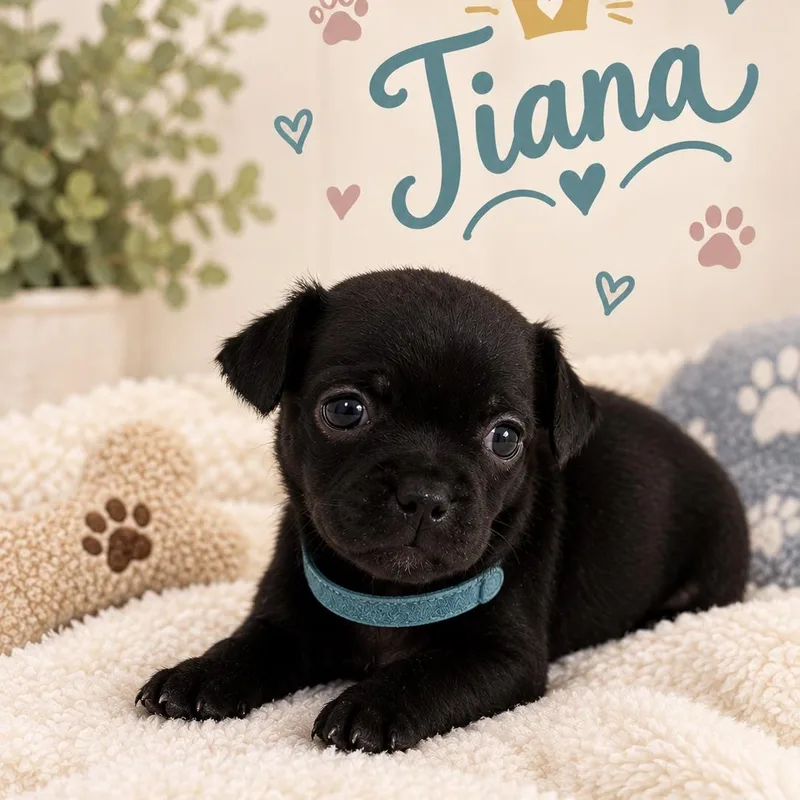 A baby small-sized female Black Chihuahua dog named Tiana for adoption in Liverpool, TX