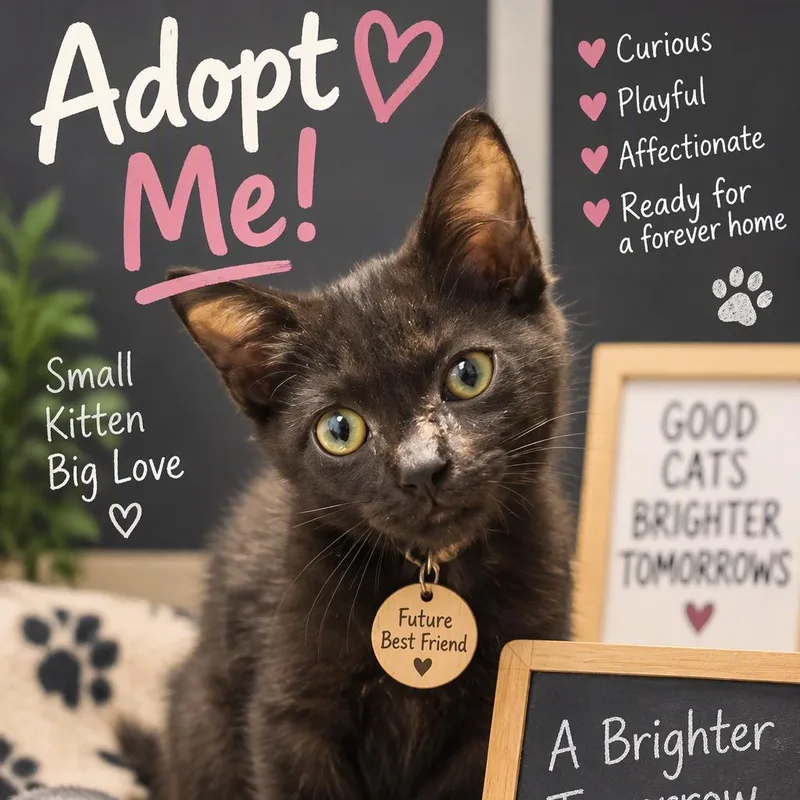 A baby small-sized male Domestic Short Hair cat named Orange Paper for adoption in La Plata, MD