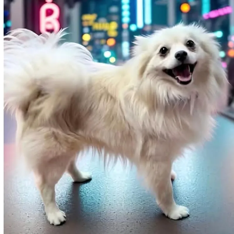An adult small-sized male Yellow / Tan / Blond / Fawn Pomeranian dog named Hugo Boss for adoption in Fort Bragg, CA
