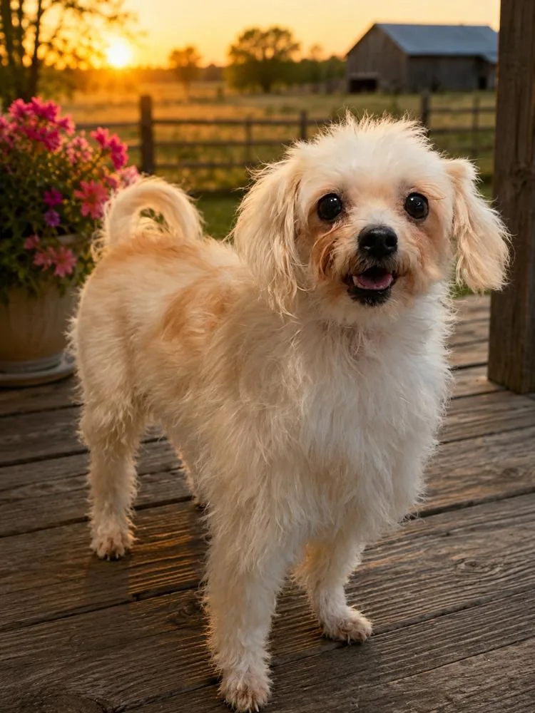 An adult small-sized female White / Cream Maltese dog named Junie for adoption in Oakland, MI