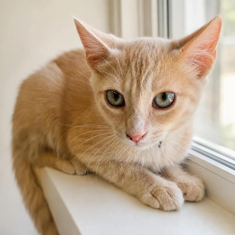 A baby medium-sized male Tabby cat named Kobe for adoption in Campbell, CA