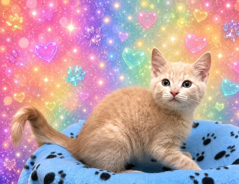 A baby small-sized male Domestic Short Hair cat named Doodle Toes for adoption in Washington Court House, OH