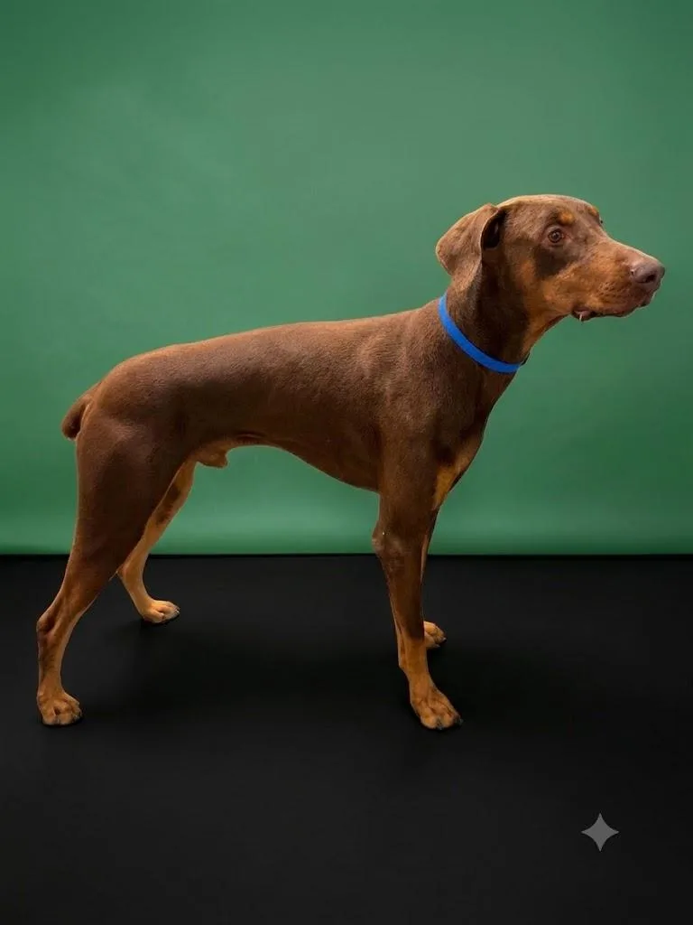 An adult large-sized male Doberman Pinscher dog named Bones for adoption in Los Angeles, CA