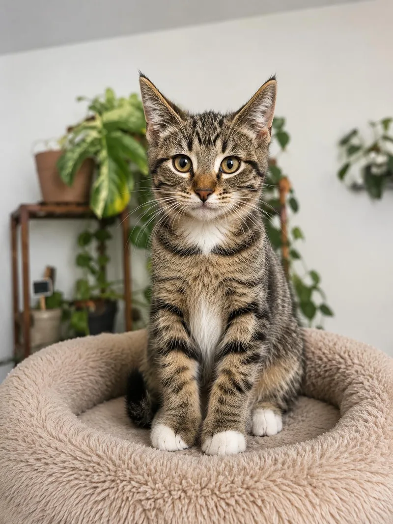 A baby small-sized male Domestic Short Hair cat named Opi for adoption in Rio Linda, CA