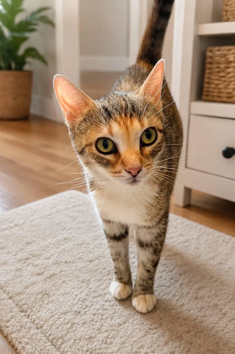 A young small-sized female Domestic Short Hair cat named Diane for adoption in Hartville, OH