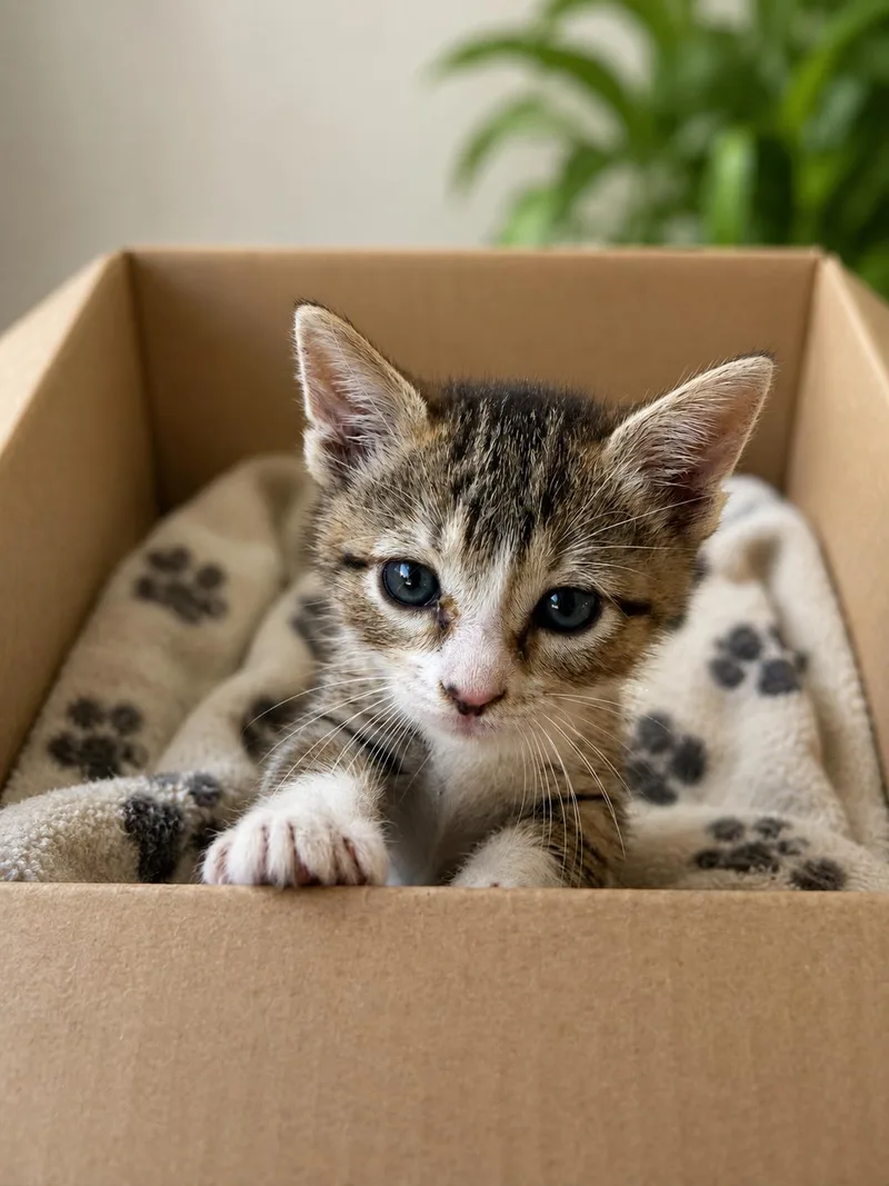 A baby small-sized female Domestic Short Hair cat named Callie for adoption in Long Beach, CA