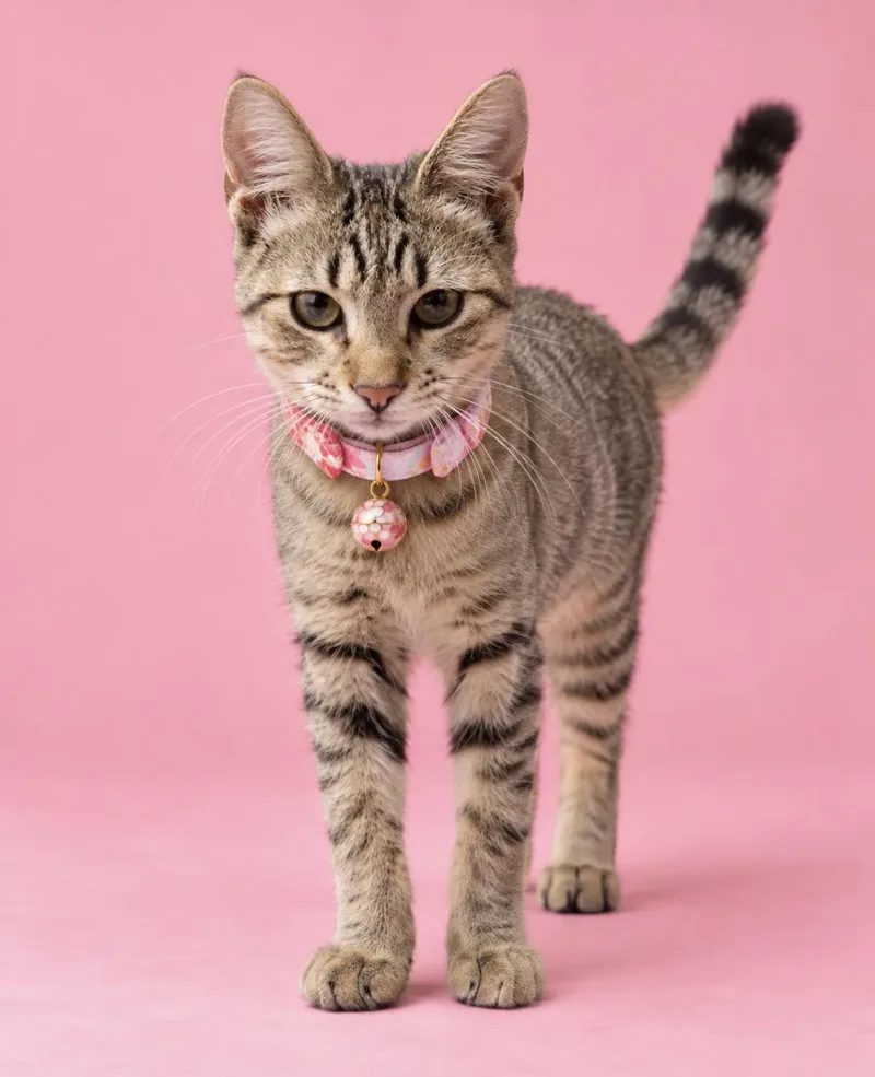 A baby medium-sized female Gray / Blue / Silver Domestic Short Hair cat named Ming Ming for adoption in Spring, TX