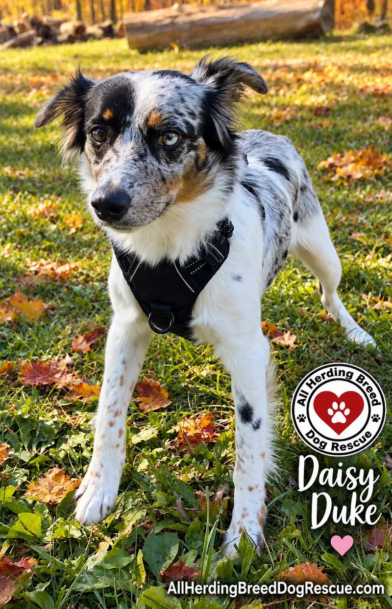 A young medium-sized female Cattle Dog dog named Daisy Duke for adoption in Joliet, IL