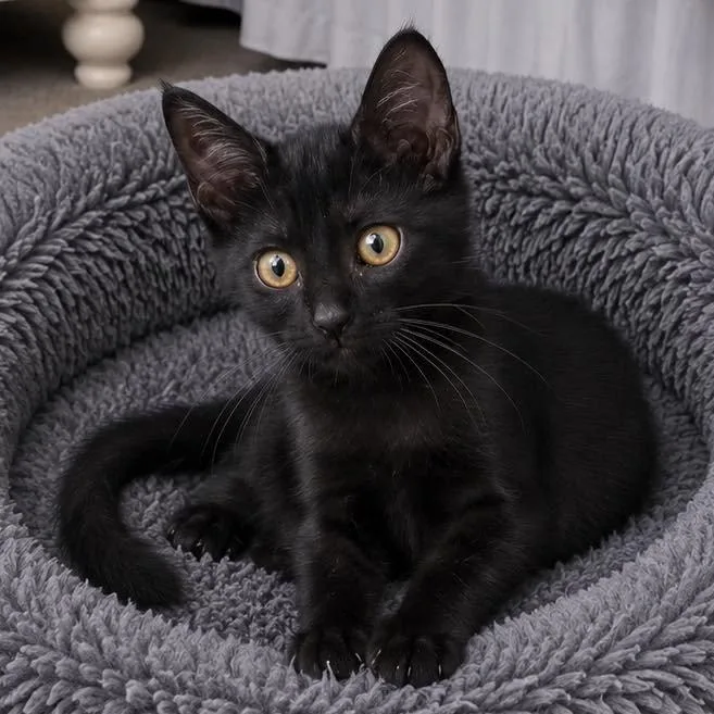 A baby small-sized male Domestic Short Hair cat named Dandi for adoption in Grand Bay, AL