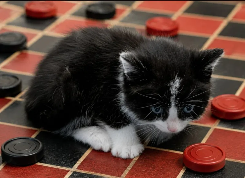 A baby small-sized female Domestic Short Hair cat named Yasmin for adoption in Washington Court House, OH