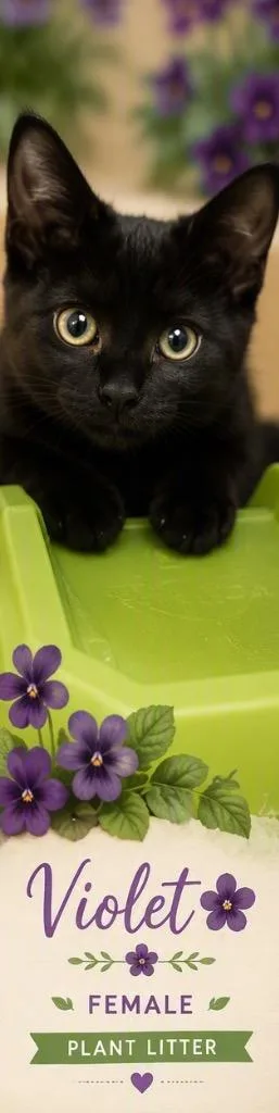 A baby medium-sized female Domestic Short Hair cat named Violet for adoption in St. Albans, VT