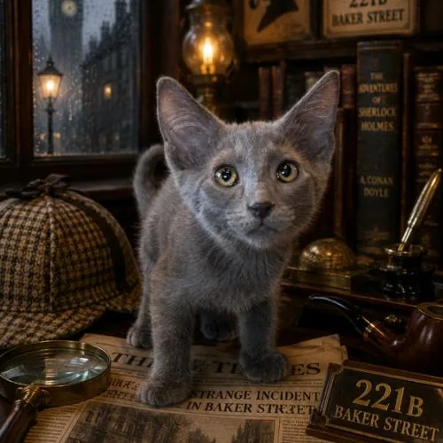 A baby small-sized male Domestic Short Hair cat named Watson for adoption in Tampa, FL