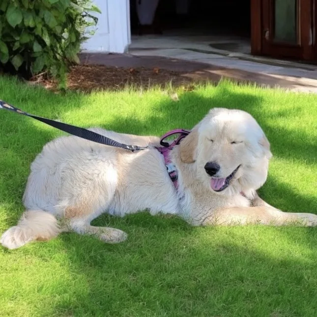 A young large-sized female Great Pyrenees dog named Sammy for adoption in Bryan, TX