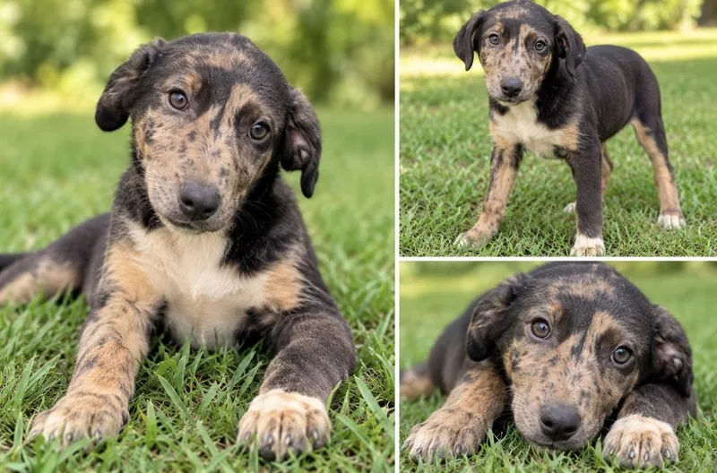 A baby medium-sized male Labrador Retriever dog named Peanut for adoption in Kiln, MS