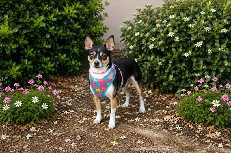 An adult small-sized female Tricolor (Brown, Black, & White) Chihuahua dog named Coco for adoption in Yuba City, CA