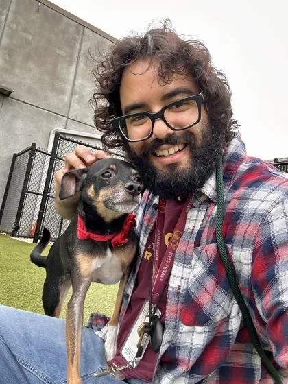 An adult small-sized male Black Mixed Breed dog named Axel for adoption in Wichita, KS