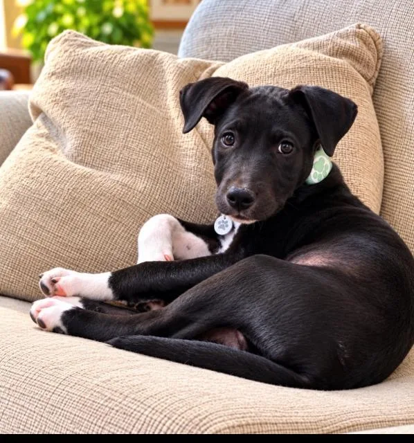 A young medium-sized female Black Labrador Retriever dog named Rori for adoption in Scottsdale, AZ