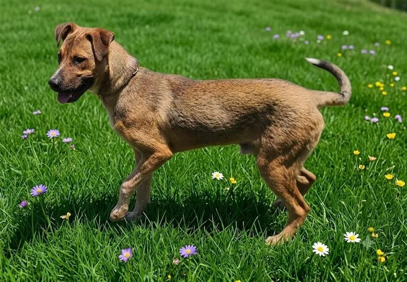 An adult medium-sized male Shepherd dog named Ren for adoption in Monroe, LA