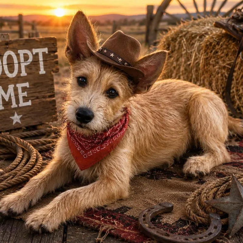 A baby medium-sized male Wire Fox Terrier dog named Bryer for adoption in Locust Fork, AL