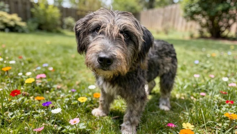 A baby medium-sized female Schnauzer dog named Kesha for adoption in Sebastian, FL