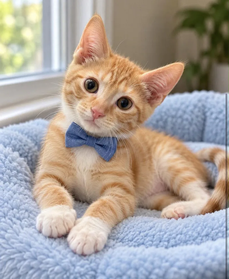 A young medium-sized male Domestic Short Hair cat named Phoenix for adoption in Margate, FL
