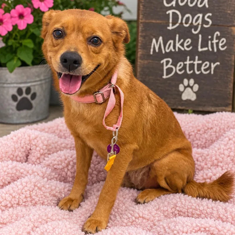 An adult medium-sized female Golden Retriever dog named Sadie for adoption in Merritt Island, FL