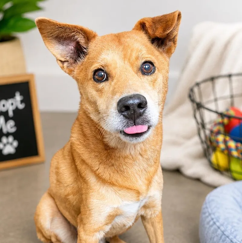 A senior medium-sized male Golden Mixed Breed dog named Barry for adoption in House Springs, MO