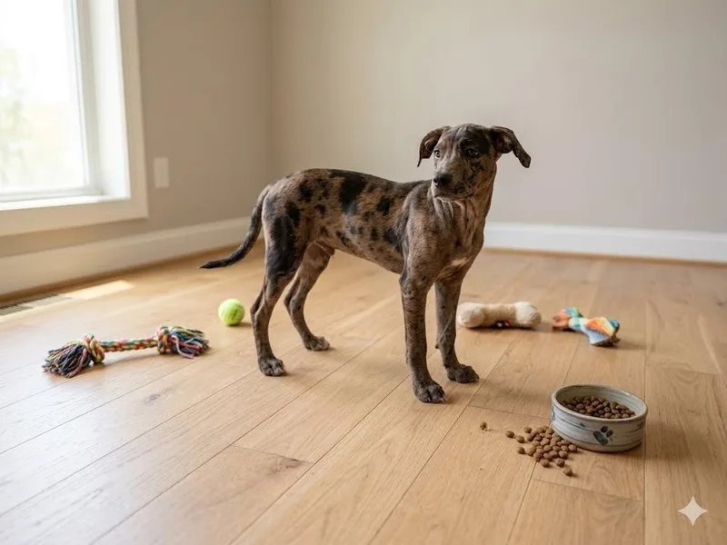 An adult medium-sized female Black Mouth Cur dog named Queen for adoption in Monroe, LA