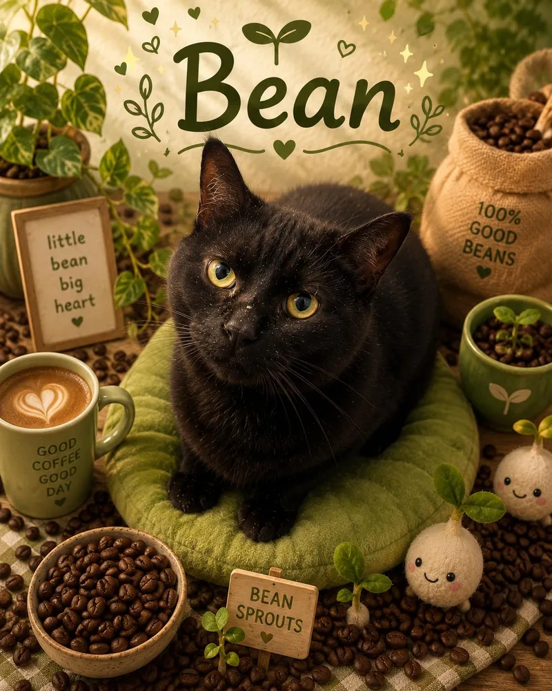 An adult medium-sized male Black Domestic Short Hair cat named Bean for adoption in Orleans, VT