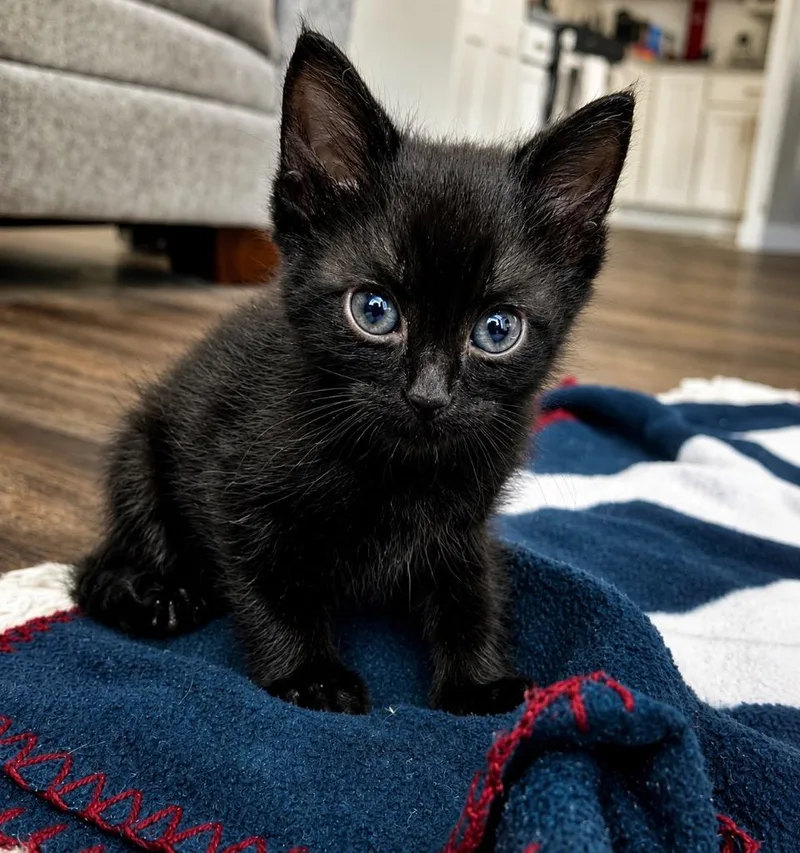 A baby small-sized female Domestic Short Hair cat named Junie B. Jones for adoption in Labelle, FL