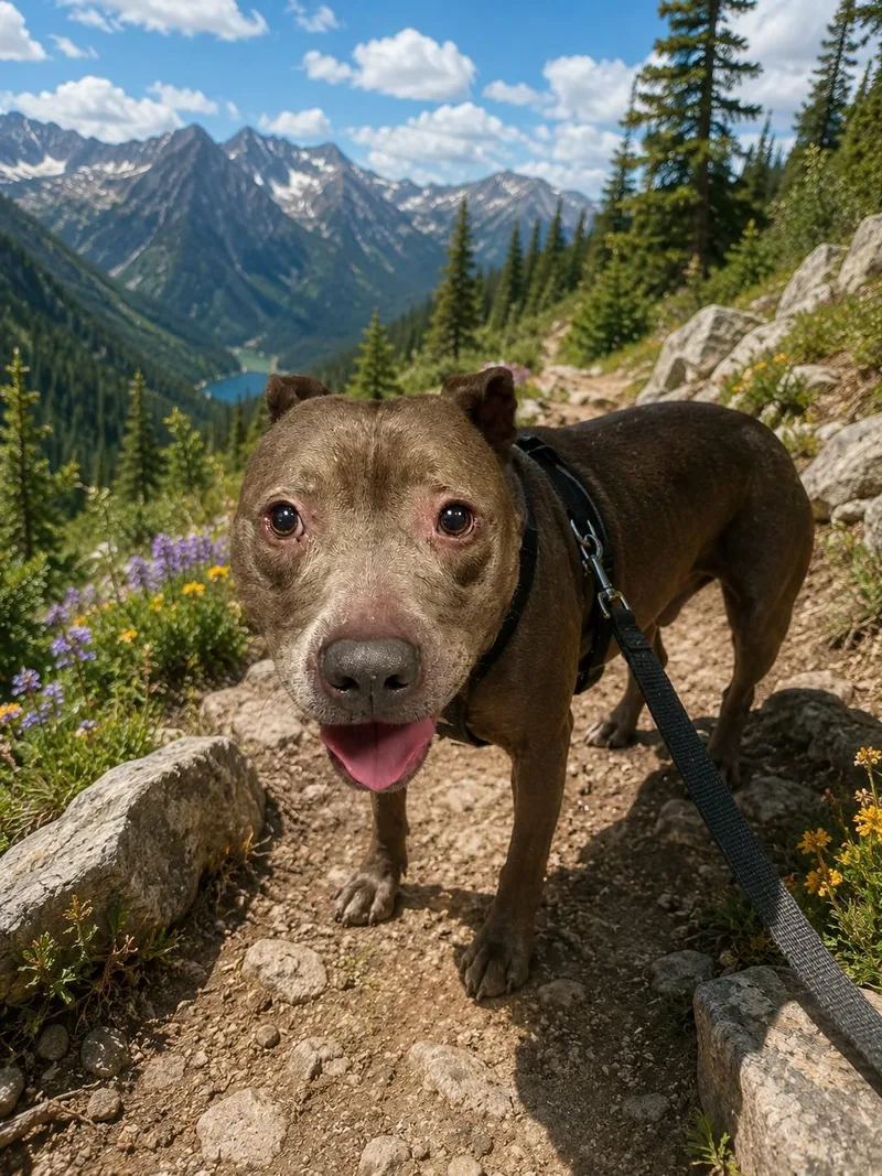 An adult large-sized male American Staffordshire Terrier dog named Pablo for adoption in Chatsworth, CA