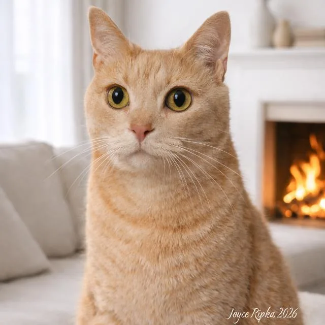 An adult small-sized male Domestic Short Hair cat named Homer for adoption in Haw River, NC