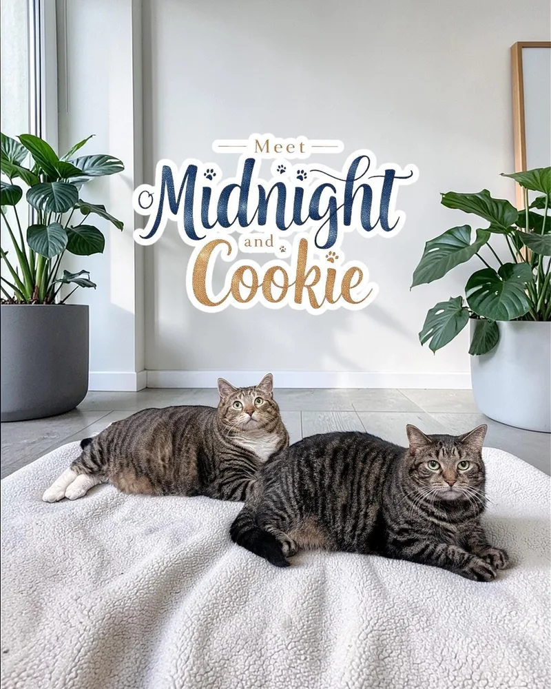 Loveable Cookie & Midnight