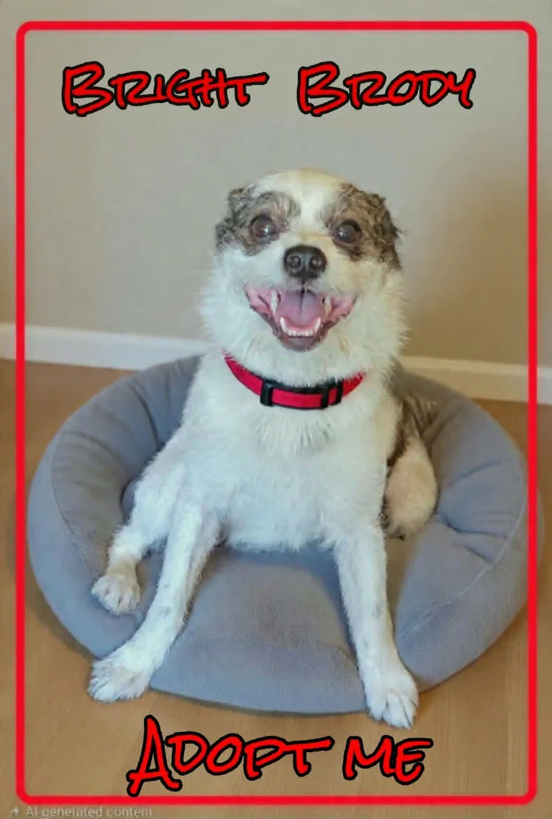 An adult small-sized male White / Cream Jack Russell Terrier dog named Brody for adoption in Grove, OK