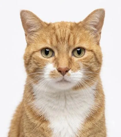 A senior large-sized female Orange & White Domestic Medium Hair cat named Jenni for adoption in Bedford, IN