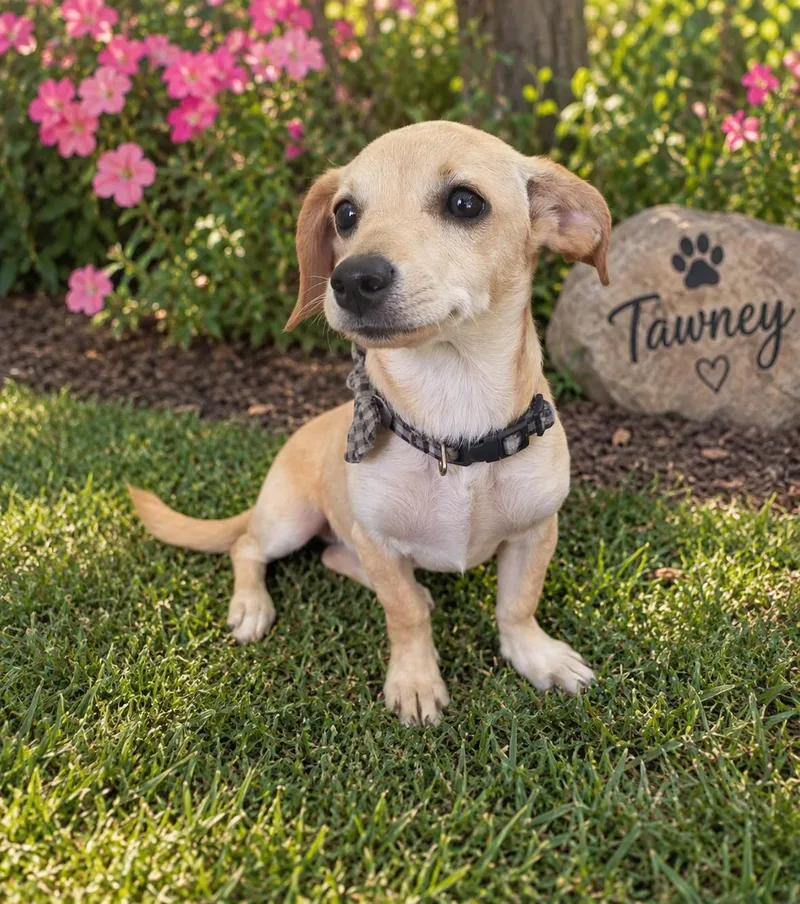 A young small-sized female Chihuahua dog named Tawny for adoption in Orange, CA