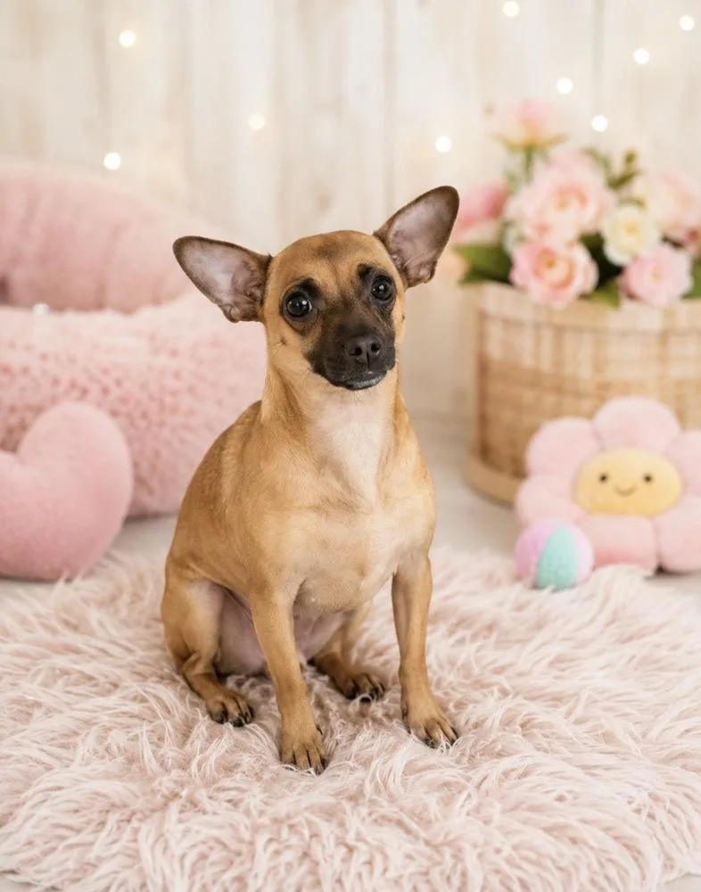 An adult small-sized female Brown / Chocolate Chihuahua dog named Pinky Pie for adoption in Cedartown, GA