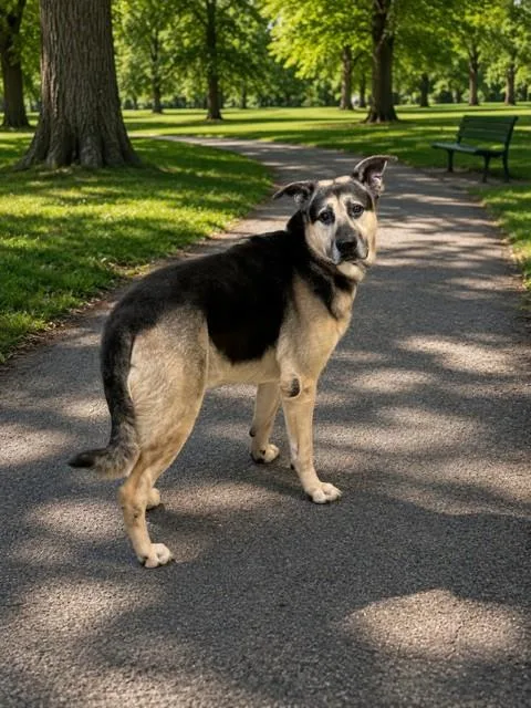 An adult large-sized male German Shepherd Dog dog named Oggy for adoption in Miami, FL