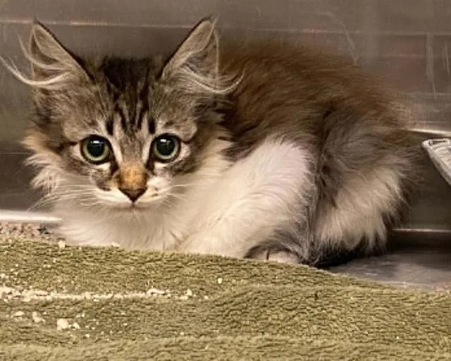 A baby small-sized female Domestic Short Hair cat named Marie for adoption in Tustin, CA