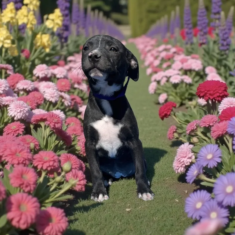 A baby medium-sized female Boxer dog named Baby Brenda for adoption in Allen, TX