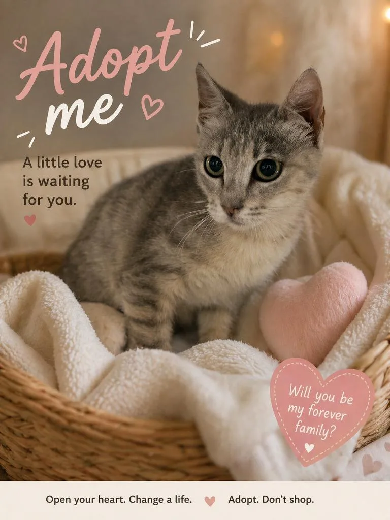 A baby medium-sized female Domestic Short Hair cat named Veronica for adoption in Seven Points, TX