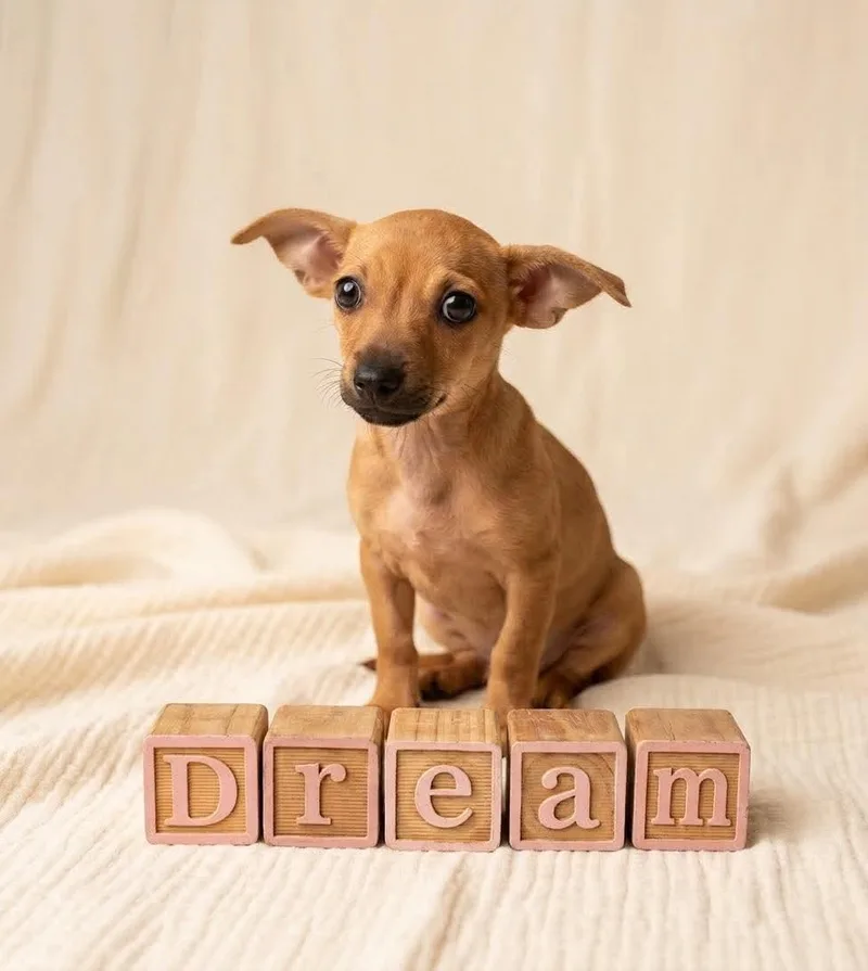 A baby small-sized female Yellow / Tan / Blond / Fawn Chihuahua dog named Dream for adoption in Pleasant Valley, NY