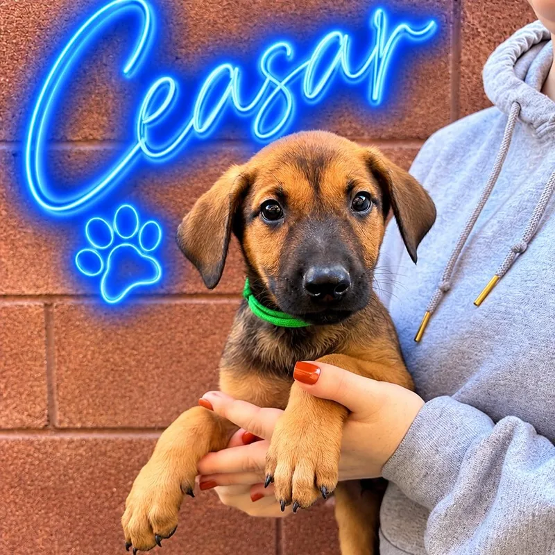 A baby medium-sized male Doberman Pinscher dog named Ceaser for adoption in Henderson, NV