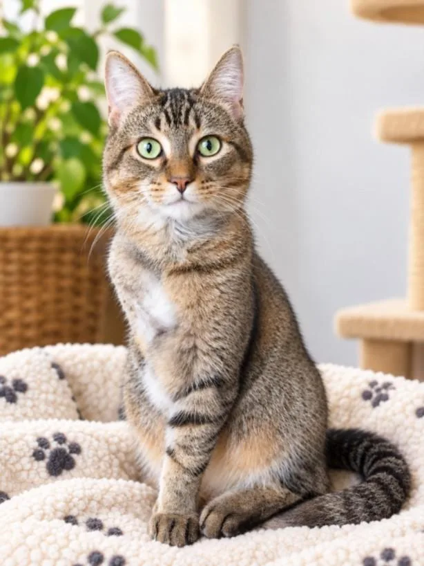A young small-sized male Domestic Short Hair cat named Beau for adoption in Clinton Township, MI