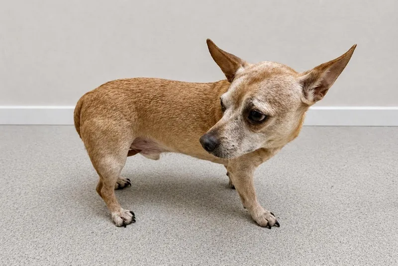 A senior small-sized male Yellow / Tan / Blond / Fawn French Bulldog dog named Clarence for adoption in Maryville, TN