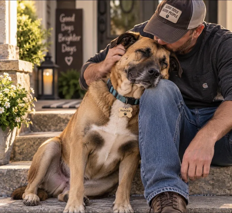 An adult medium-sized male Tricolor (Brown, Black, & White) German Shepherd Dog named Ranger for adoption in CUMMING, GA
