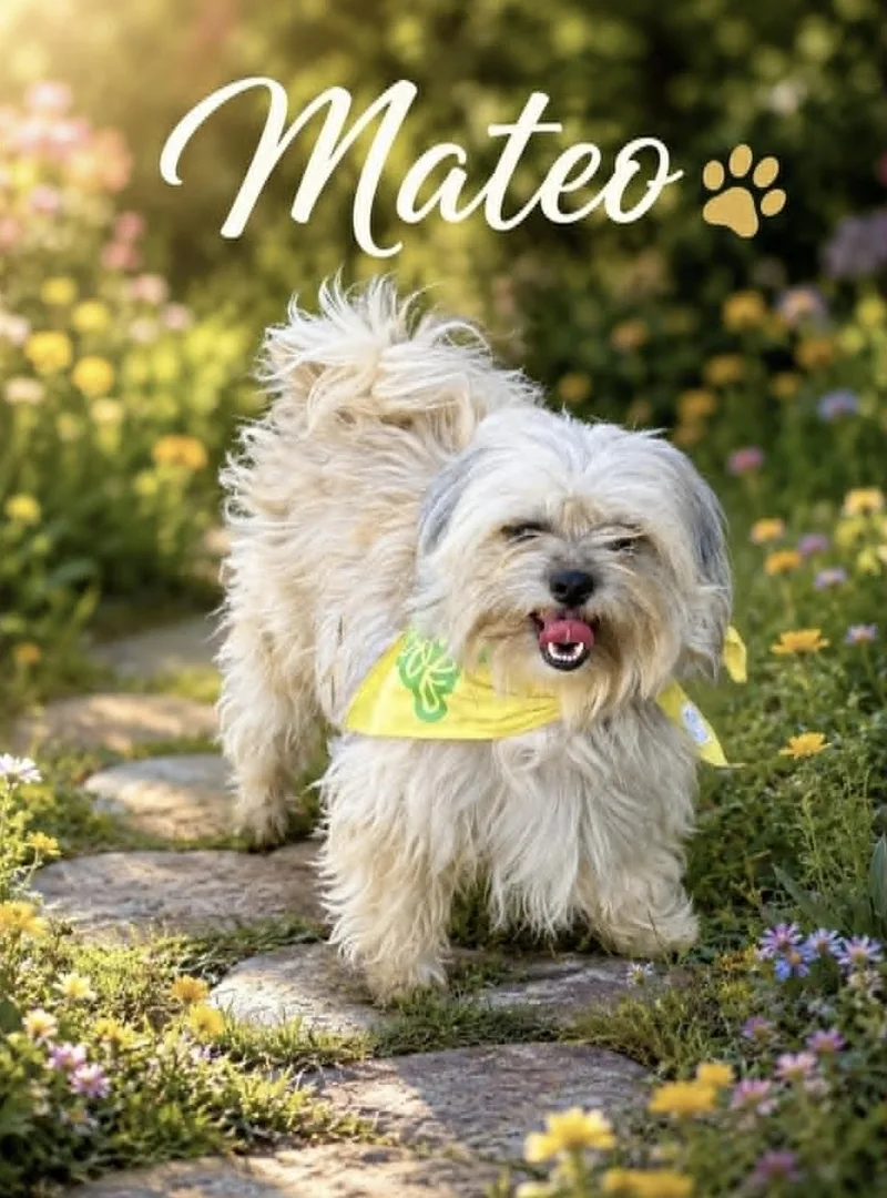 A young small-sized male Lhasa Apso dog named Mateo for adoption in Allen, TX