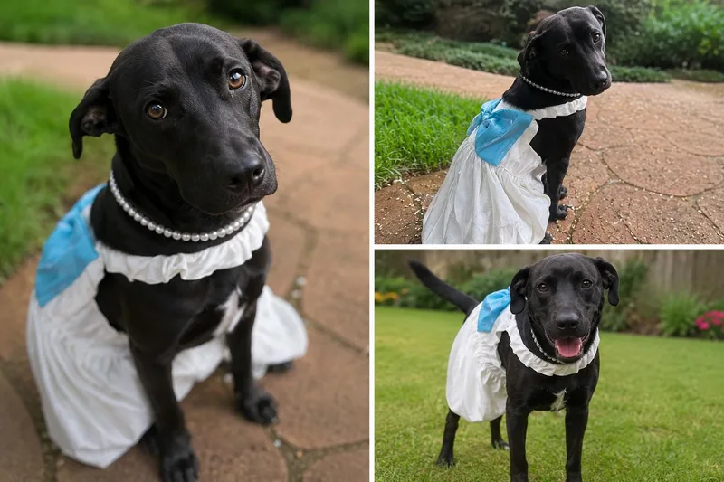 A young medium-sized female Black Labrador Retriever dog named Honey for adoption in Kiln, MS