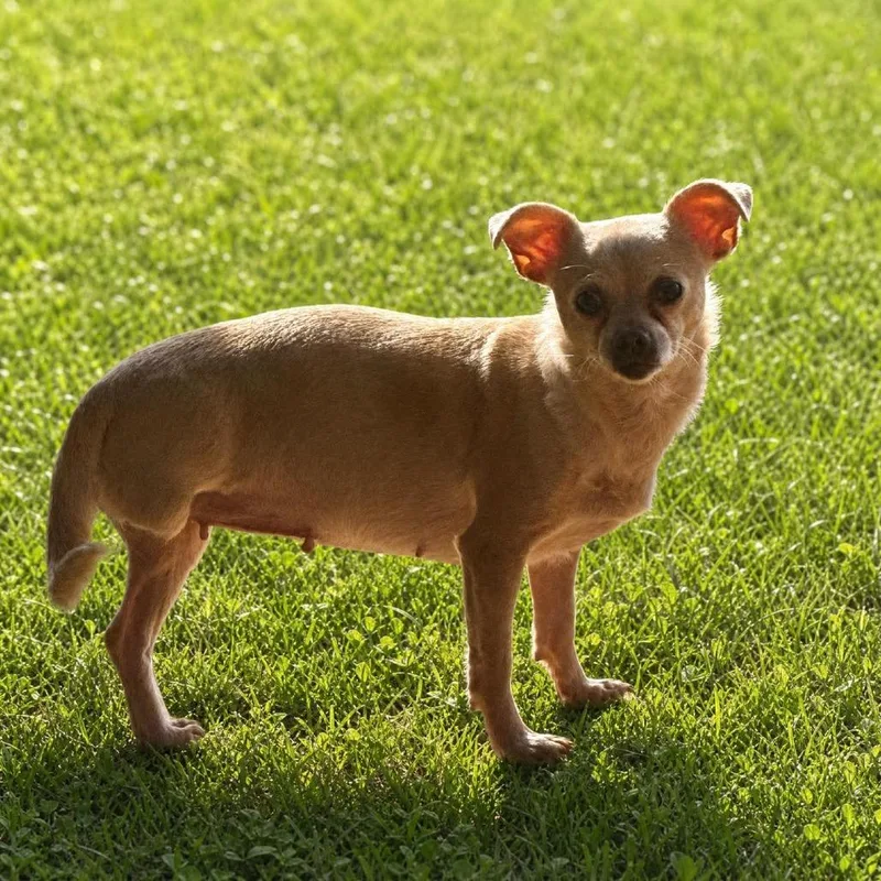 An adult small-sized female Yellow / Tan / Blond / Fawn Chihuahua dog named Lupita for adoption in Huntsville, AL
